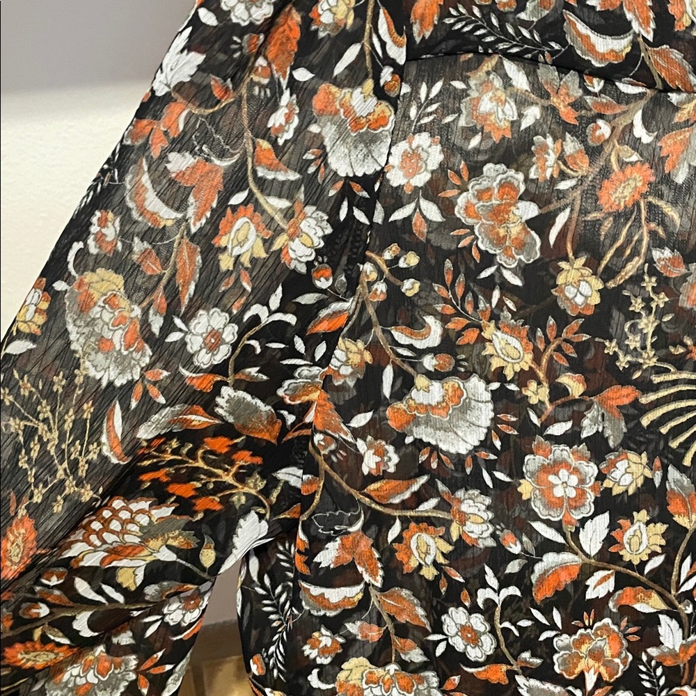 A.N.A Women’s Multicolor Floral Blouse (size L) - Picture 13 of 15